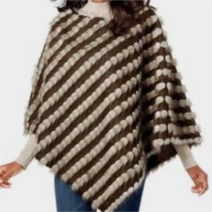 INC‎ International Concepts Sweater Womens Large Brown Goblin Gremlin Dark Fairy